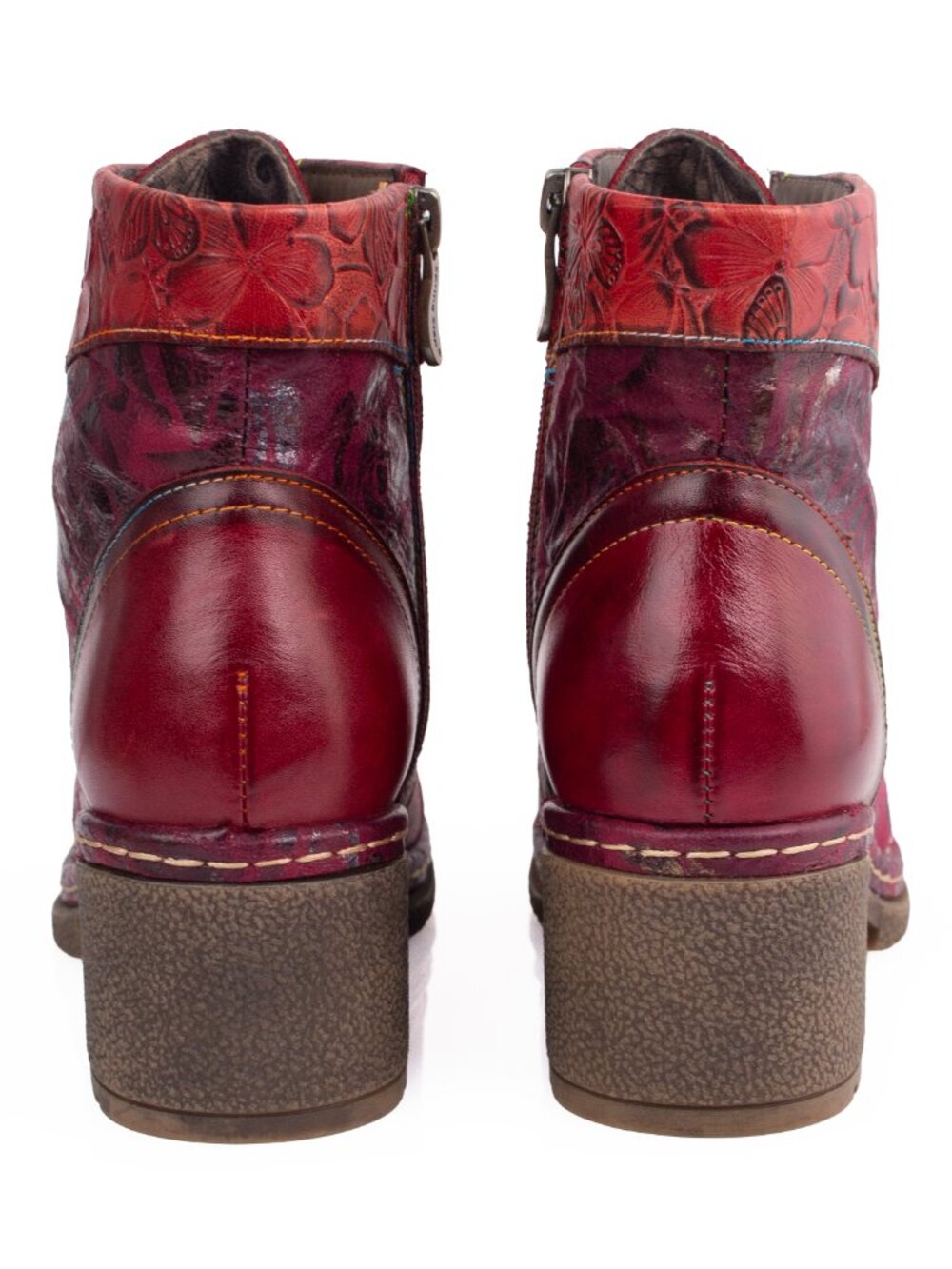 Spring Step L’Artiste Fallinluv Bordeaux Leather LaceUp Boots Size 37 / US 7 - Picture 11 of 16